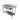 Modular System Double Sink Bench Left Handed 1500x600x900mm - 1500-6-DSBL