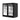 Devanti 198L Bar Fridge Dual Glass Door w/Light Black