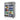 Skipio SRT45-2G Double Door Upright Display Fridge 1215 Ltr