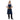 Southside X-Cross Back Bib Apron Denim Blue (Tan Ties) - 1000x700mm B984
