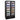 AG 477L Upright Double Glass Door Display / Backbar Fridge - Black B500G
