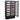 AG 477L Upright Double Glass Door Display / Backbar Fridge - Black B500G
