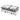 Apuro Double Half Ribbed Contact Grill