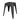 Bolero Black Steel Bistro Low Stool (Pack 4) DL880