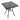 Bolero Black Steel Patterned Bistro Table 700mm Square GG706