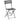 Bolero Black Pavement Style Steel Folding Chairs (Pack 2) GH553