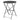 Bolero Black Pavement Style Steel Table 600mm Round GH558