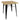 Bolero 700mm Square Steel Bistro Table with Wooden Top (Black) GM631