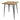 Bolero 700mm Square Steel Bistro Table with Wooden Top (Galvanised) GM632