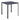 Bolero Adeline Steel Square Table Slate Blue - 700mm HZ355