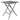 Bolero Square Folding HDPE Table Wood Effect - 620mm HZ890