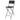 Bolero Folding PE Bar Chair Black Wood Design (Set 2) HZ893