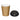 Fiesta Hot Cups Single Wall Kraft with Black Lid - 225ml (Box 1000) SA430