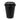 Fiesta Hot Cups Single Wall Black with Black Lid - 340ml (Box 1000) SA433