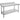 1800-6-WBB Economic 304 Grade Stainless Steel Table with splashback  1800x600x900