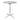 Bolero St/St Round Flip Top Bistro Table - 60cm U423