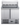 FED-X Two Door Salad Prep Fridge with Marble Top - XGNS900E