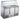 FED-X Three Door Salad Prep Fridge with Glass Top - XS903GC